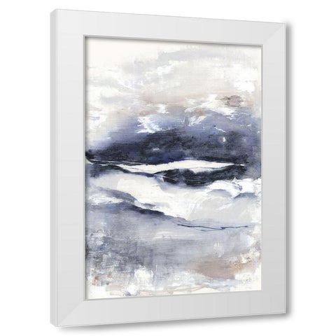 Ocean Eyes II  White Modern Wood Framed Art Print by Woods, Maya