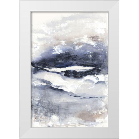 Ocean Eyes II  White Modern Wood Framed Art Print by Woods, Maya