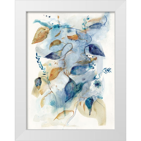 Woodland Flora II  White Modern Wood Framed Art Print by Woods, Maya