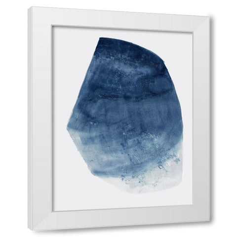 Luminous Blue II  White Modern Wood Framed Art Print by Woods, Maya