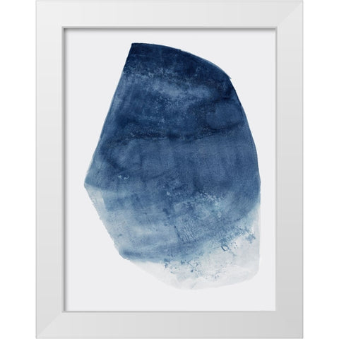 Luminous Blue II  White Modern Wood Framed Art Print by Woods, Maya