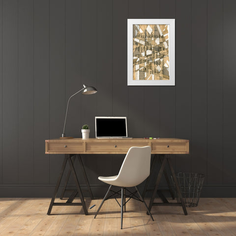 I love our Pleasant School White Modern Wood Framed Art Print by Galapon, Nikki