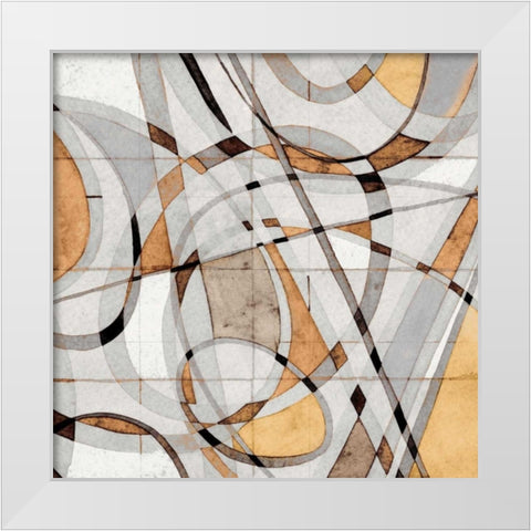 Kaleidoscope I White Modern Wood Framed Art Print by Galapon, Nikki