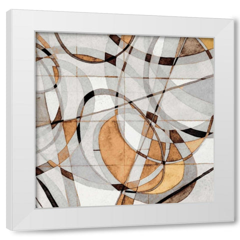 Kaleidoscope II White Modern Wood Framed Art Print by Galapon, Nikki