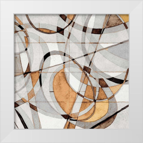 Kaleidoscope II White Modern Wood Framed Art Print by Galapon, Nikki