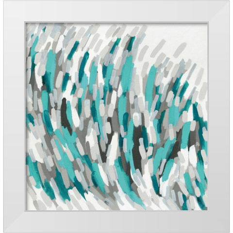 Forever White Modern Wood Framed Art Print by Galapon, Nikki