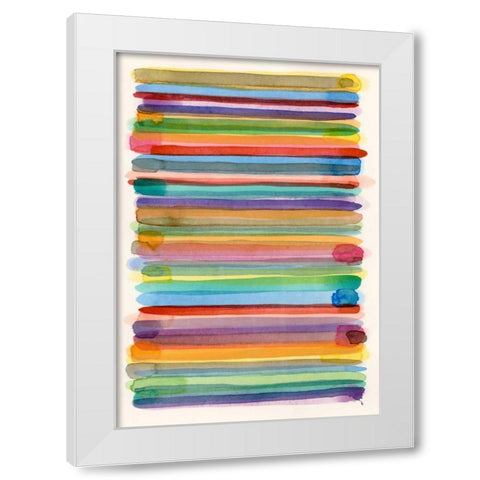 Downtown II White Modern Wood Framed Art Print by Galapon, Nikki