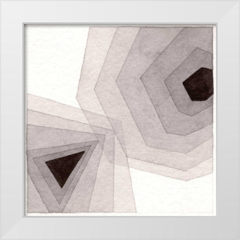 Meld I White Modern Wood Framed Art Print by Nikki Galapon