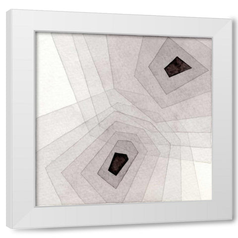 Meld IV  White Modern Wood Framed Art Print by Galapon, Nikki