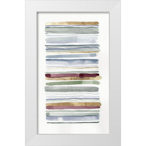 Night Draws I White Modern Wood Framed Art Print by Galapon, Niki