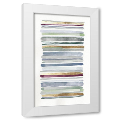 Night Draws II White Modern Wood Framed Art Print by Galapon, Niki