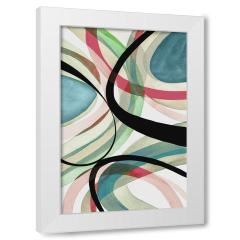 Summer Twist I  White Modern Wood Framed Art Print by Galapon, Nikki
