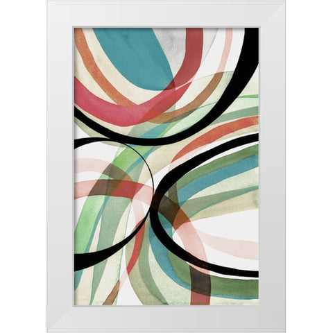 Summer Twist II White Modern Wood Framed Art Print by Galapon, Nikki