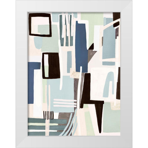 Song Of Harmony II  White Modern Wood Framed Art Print by Galapon, Nikki