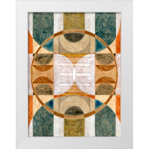 Geometric Dreams II  White Modern Wood Framed Art Print by Galapon, Nikki