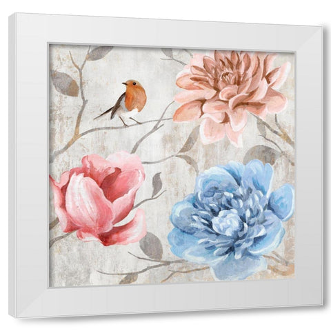 Blossoming Buds I White Modern Wood Framed Art Print by Ciullini, Andrea