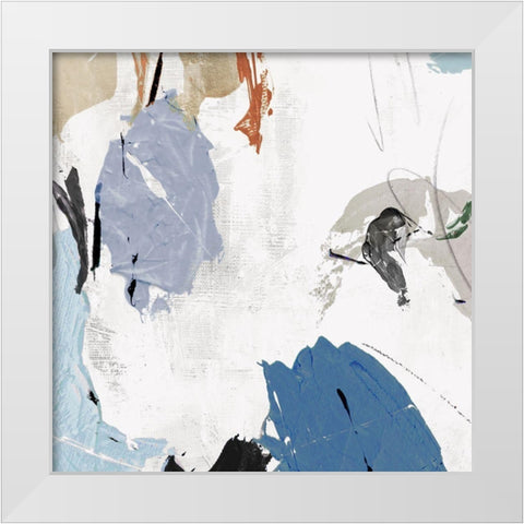 Brave New World II White Modern Wood Framed Art Print by Nadjah