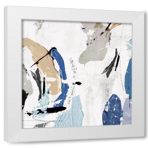 Brave New World III White Modern Wood Framed Art Print by Nadjah