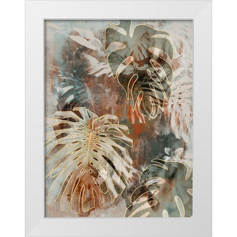 Monstera Jungle II White Modern Wood Framed Art Print by Haase, Andrea