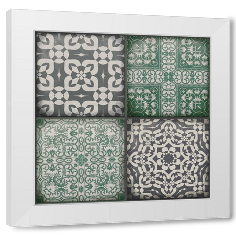 Kitchen Tiles IÂ  White Modern Wood Framed Art Print by Haase, Andrea