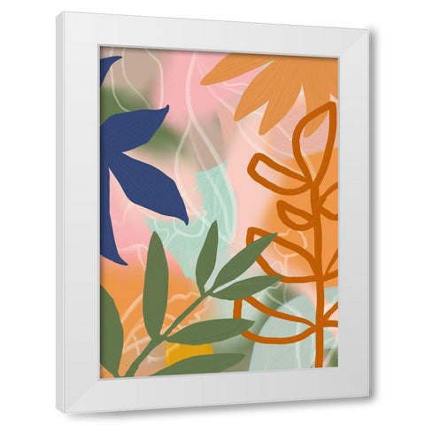 Summer Jungle I  White Modern Wood Framed Art Print by Haase, Andrea