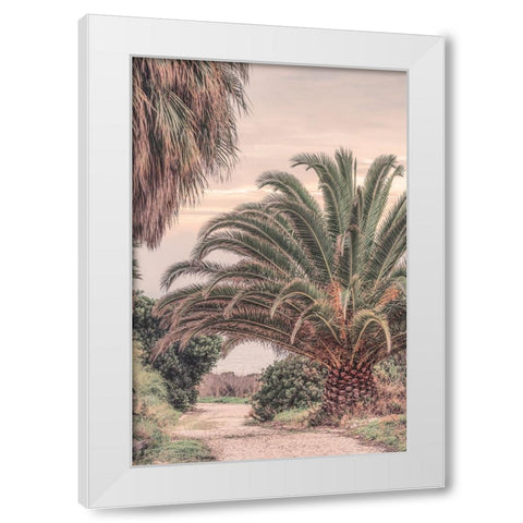 Portugal Travel Impression Pastel Sundown  White Modern Wood Framed Art Print by Haase, Andrea
