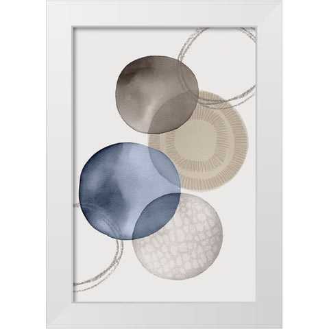 Modern Zen I White Modern Wood Framed Art Print by Haase, Andrea