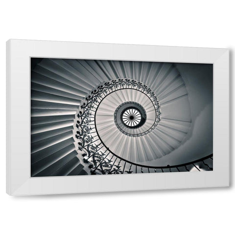 The Tulip Staircase White Modern Wood Framed Art Print by Jackson, Nick