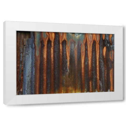 Metal I White Modern Wood Framed Art Print by Stelfox, Norm