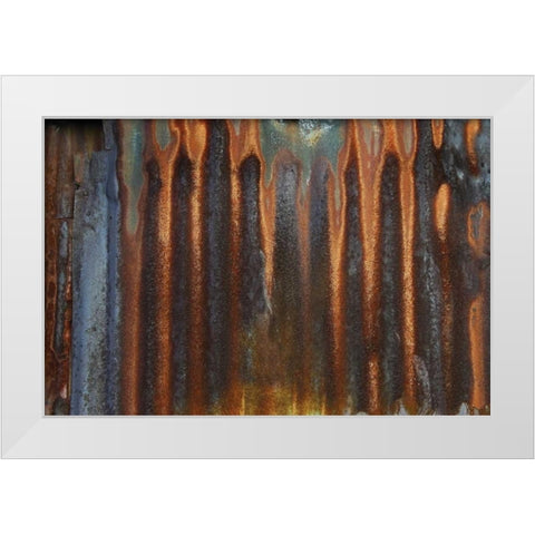 Metal I White Modern Wood Framed Art Print by Stelfox, Norm