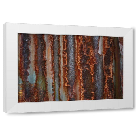 Metal III White Modern Wood Framed Art Print by Stelfox, Norm