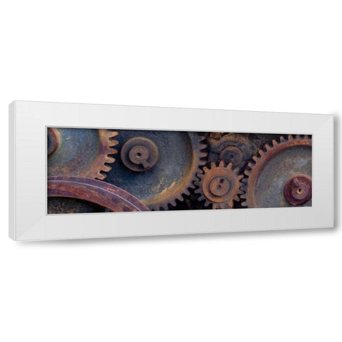 The Long Grind White Modern Wood Framed Art Print by Norm Stelfox