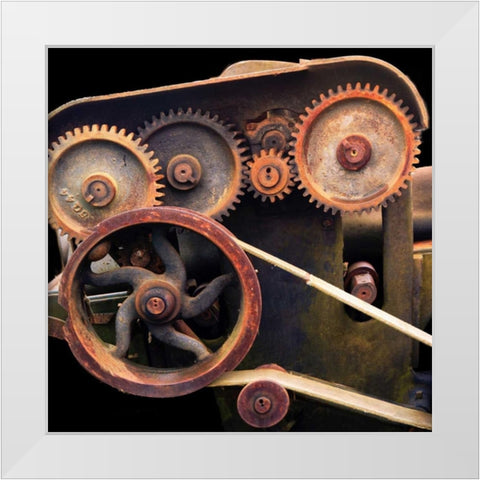 Night Grind White Modern Wood Framed Art Print by Norm Stelfox