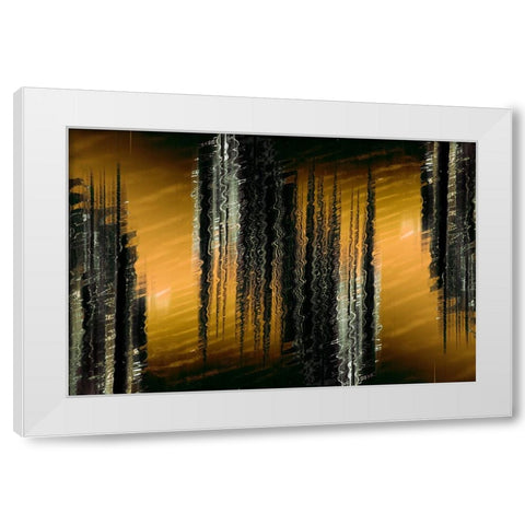 Sunset Swizzle White Modern Wood Framed Art Print by Stelfox, Norm