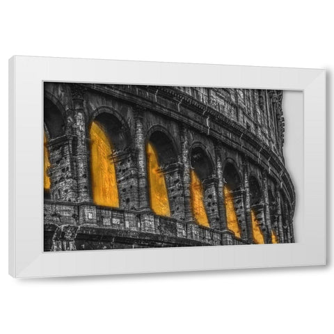 Colosseum II White Modern Wood Framed Art Print by Stelfox, Norm