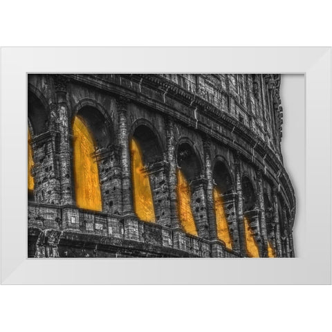 Colosseum II White Modern Wood Framed Art Print by Stelfox, Norm