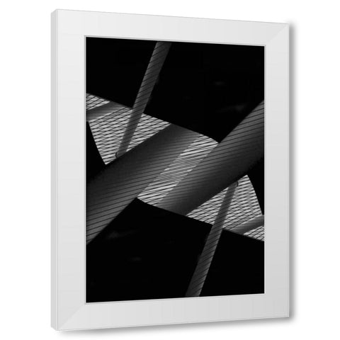 Back to Black I White Modern Wood Framed Art Print by Selfox, Norm