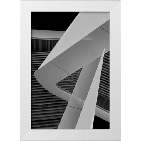 Back to Black II White Modern Wood Framed Art Print by Selfox, Norm