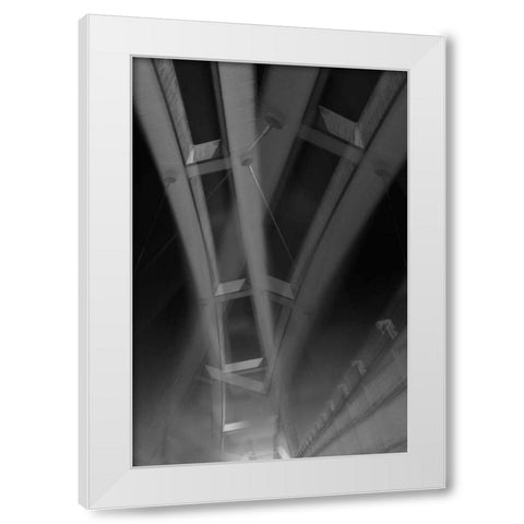 Back to Black III White Modern Wood Framed Art Print by Selfox, Norm