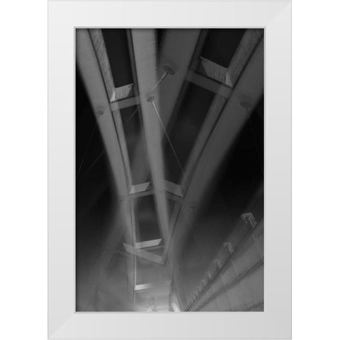 Back to Black III White Modern Wood Framed Art Print by Selfox, Norm