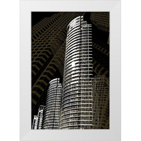 Street of Dreams White Modern Wood Framed Art Print by Selfox, Norm