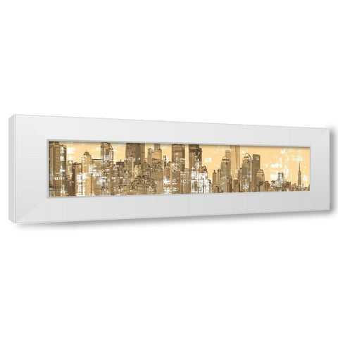 Skyline I White Modern Wood Framed Art Print by Stelfox, Norm