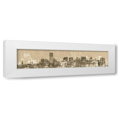 Skyline II White Modern Wood Framed Art Print by Stelfox, Norm