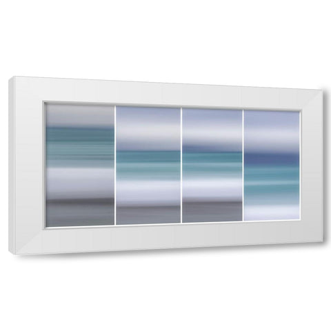 Ocean Horizon II White Modern Wood Framed Art Print by Stelfox, Norm