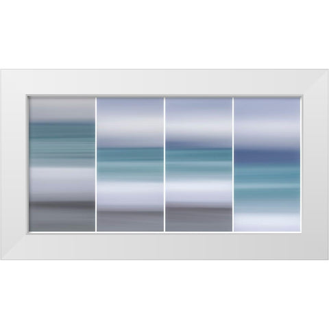 Ocean Horizon II White Modern Wood Framed Art Print by Stelfox, Norm
