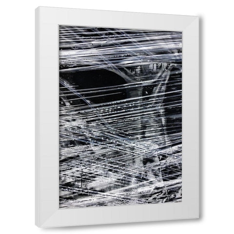 Sharp Lines III White Modern Wood Framed Art Print by Stelfox, Norm