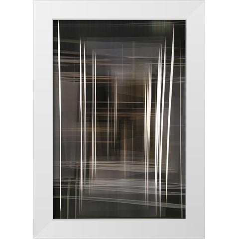 Parallel Reality I White Modern Wood Framed Art Print by Stelfox, Norm