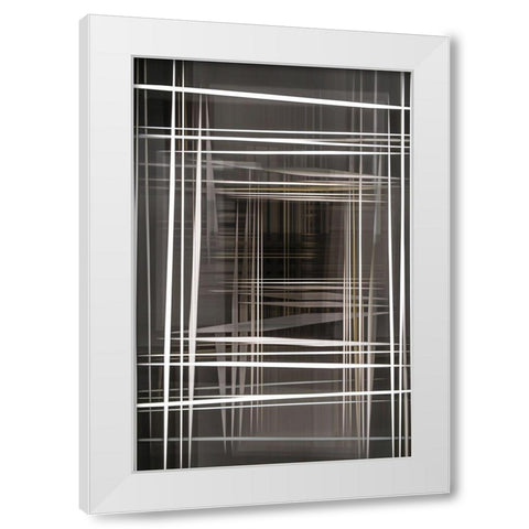 Parallel Reality III White Modern Wood Framed Art Print by Stelfox, Norm