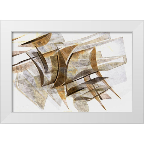 Away III    White Modern Wood Framed Art Print by Stelfox, Norm