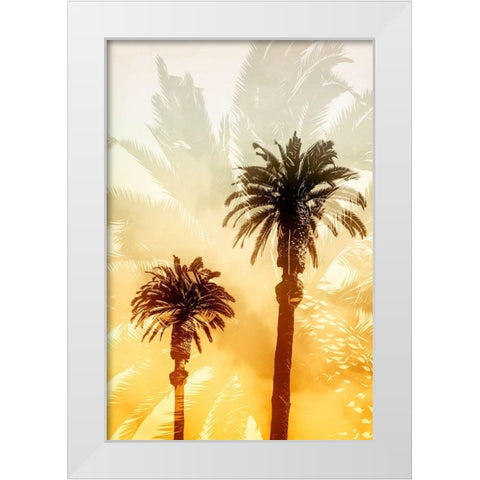Palm Dreams  White Modern Wood Framed Art Print by Stelfox, Norm